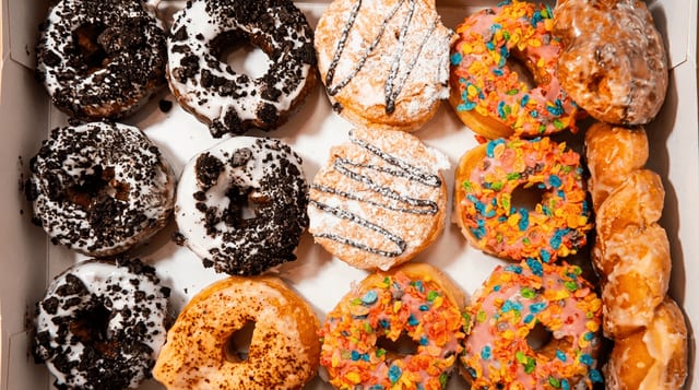 1/2 Dozen Assorted Donuts.