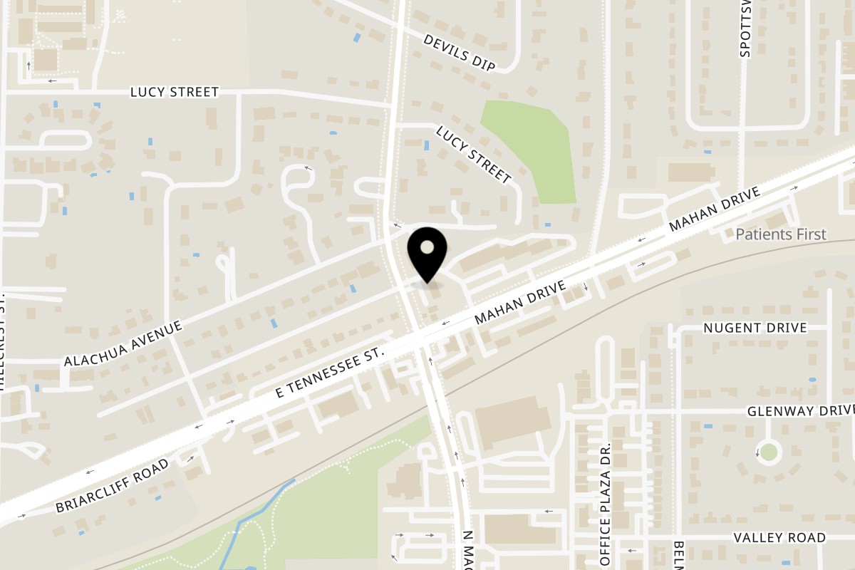 Map showing the location of Donut Kingdom N Magnolia Dr on 413 N Magnolia Dr in Tallahassee